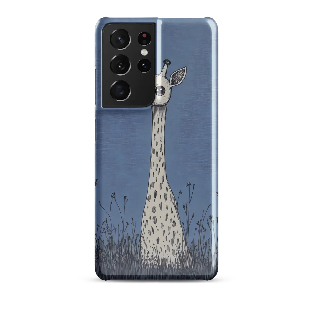 Whimsical Giraffe in Blue