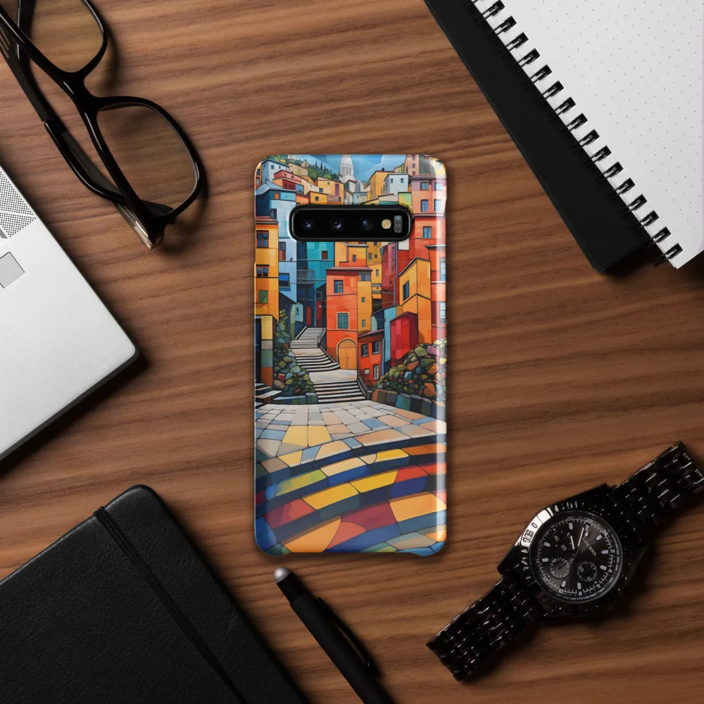 Vibrant Village: A Cubist Journey