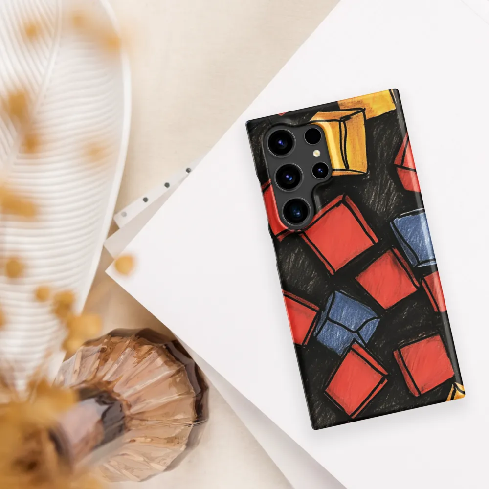 Vibrant Geometry in Motion | Phone Case |  S24 Ultra | Snap Case | Matte