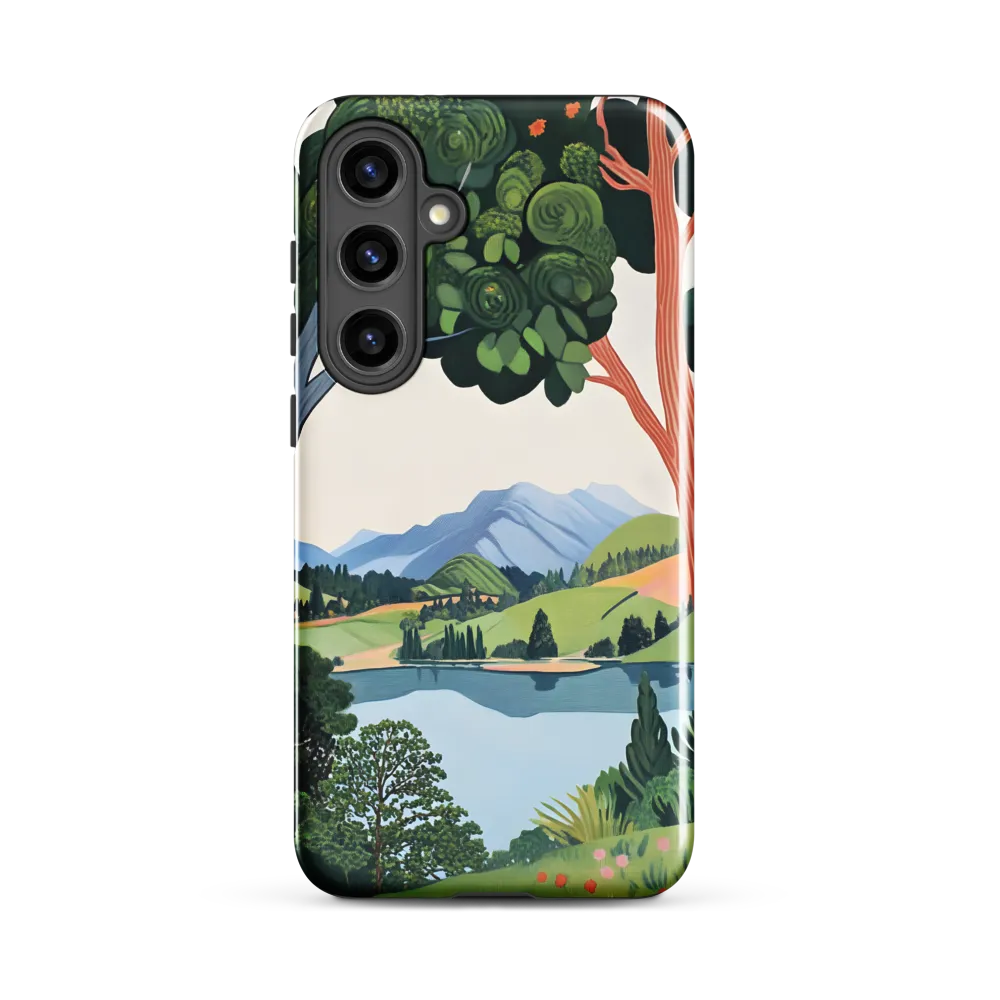 Verdant Frame: Lake Beyond the Trees