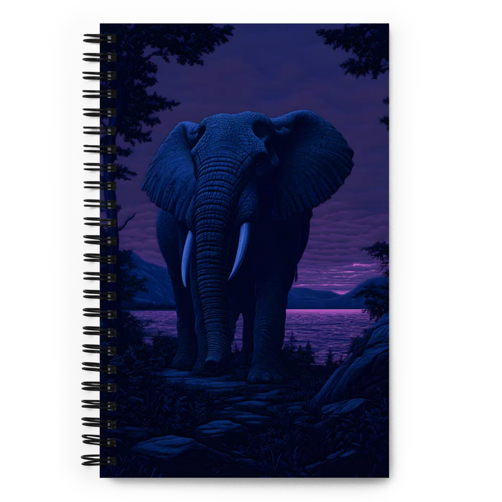 Majestic Twilight: The Guardian of the Night | Spiral Notebook