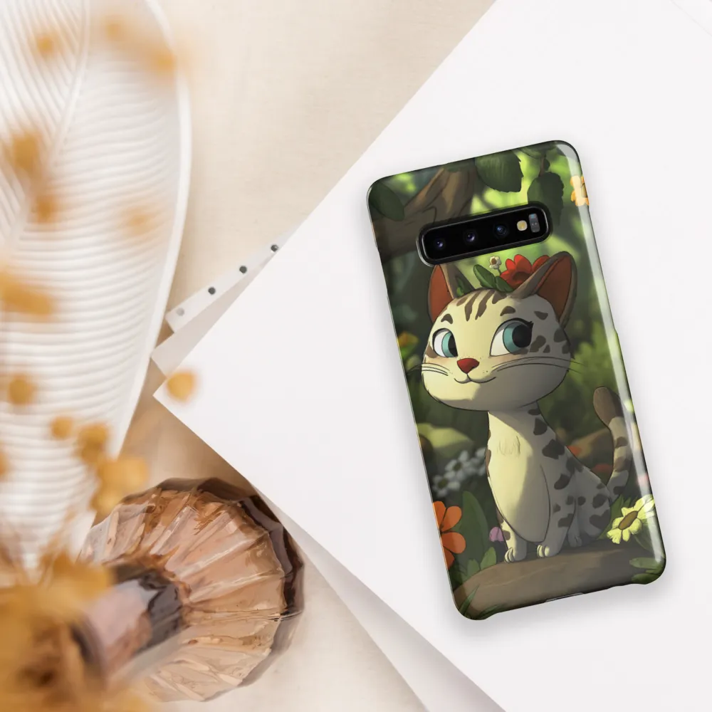 Whimsical Forest Cat | Phone Case |  S10 Plus | Snap Case | Glossy