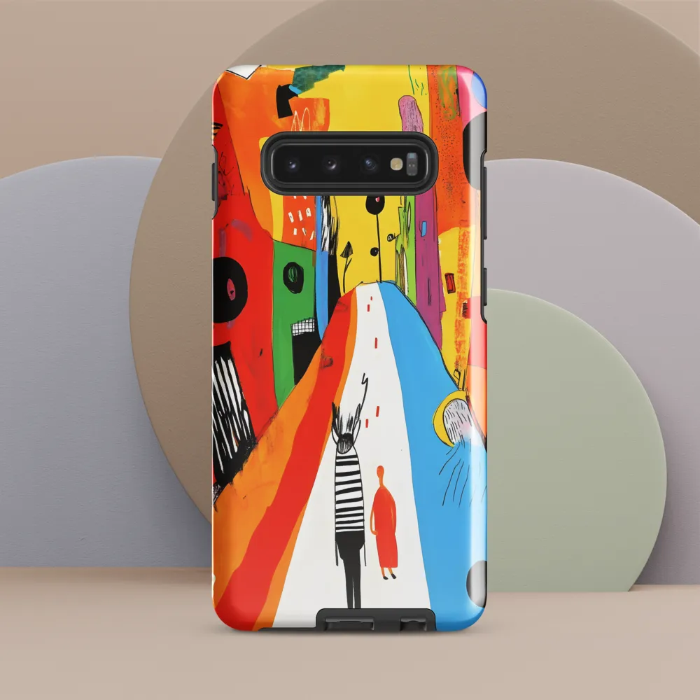 Vibrant Urban Journey | Phone Case |  S10 Plus | Tough Case | Glossy