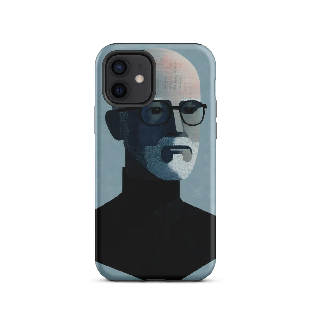 Minimalist Portrait of a Modern Man | Phone Case |  12 | Tough Case | Matte