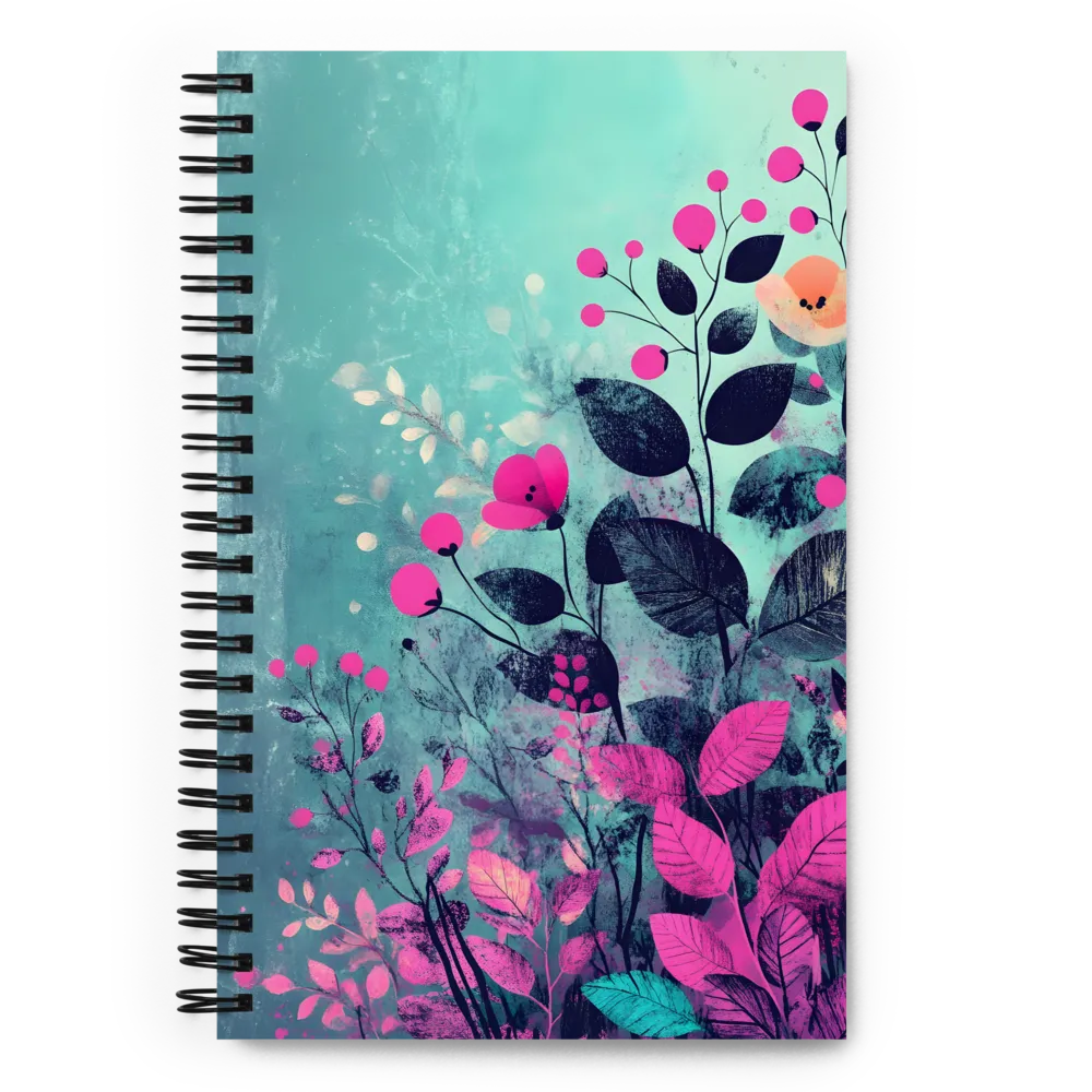 Whimsical Floral Harmony | Spiral Notebook