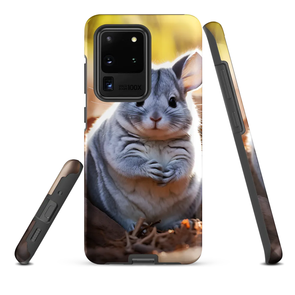Gentle Whispers of Nature: The Chinchilla | Phone Case |  S20 Ultra | Tough Case | Matte