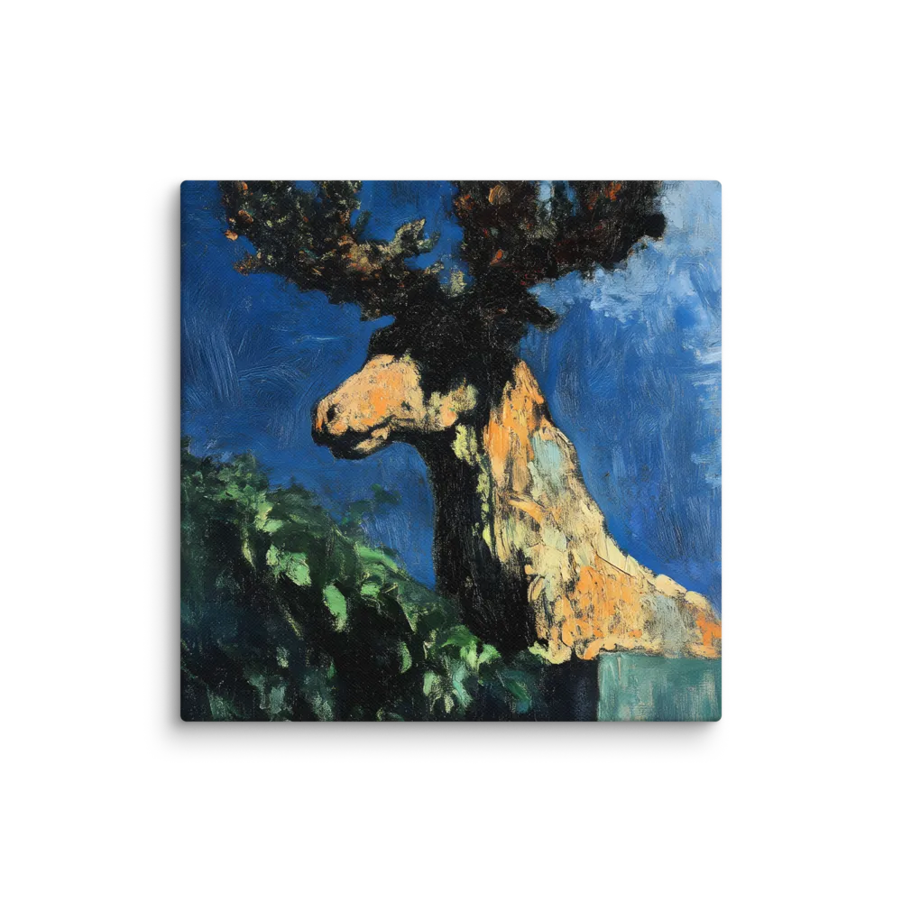 The Majestic Deer in Nature | Canvas | 10″×10″