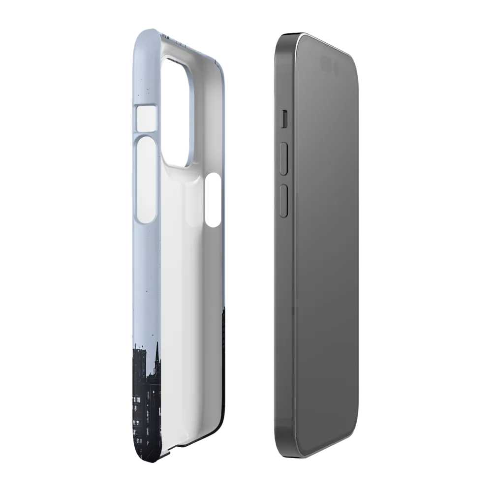 Elevated Serenity: A Minimalist Cityscape | Phone Case |  14 Pro | Snap Case | Matte