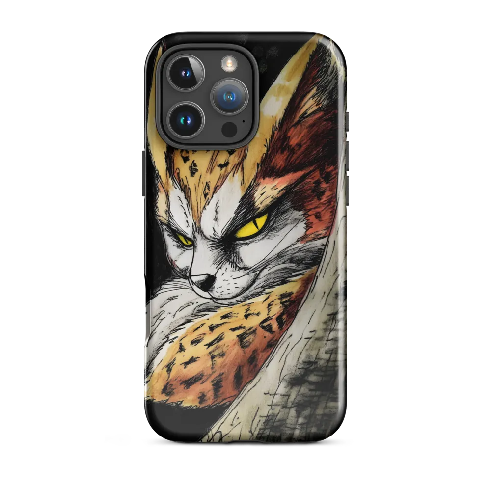Fierce Gaze of the Wild Cat