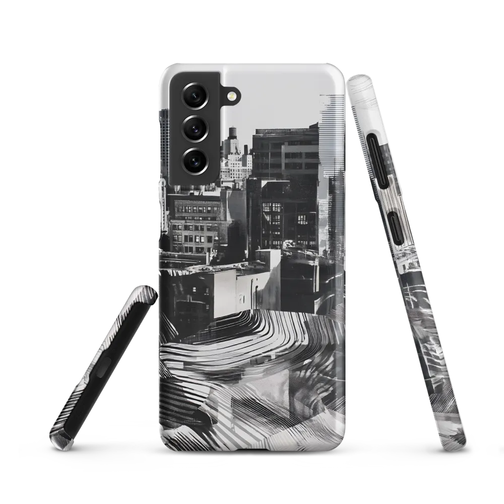 Urban Rhythm in Black and White | Phone Case |  S21 | Snap Case | Matte