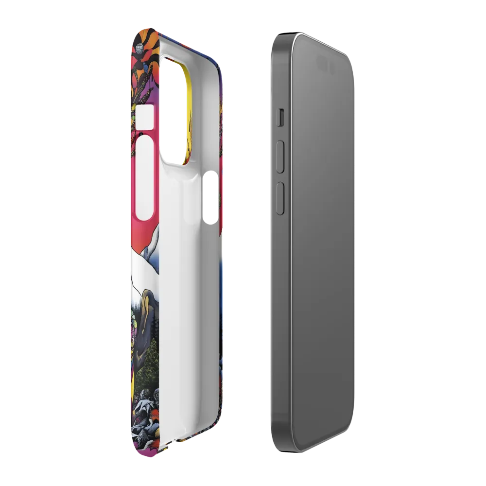 Mystical Majesty of the Psychedelic Deer | Phone Case |  14 Pro | Snap Case | Matte