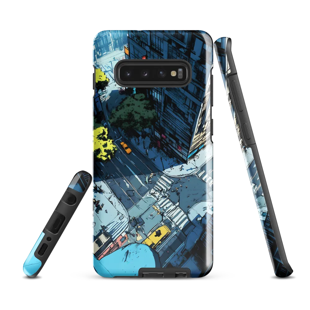 Urban Pulse: A Bird's Eye View | Phone Case |  S10 Plus | Tough Case | Glossy