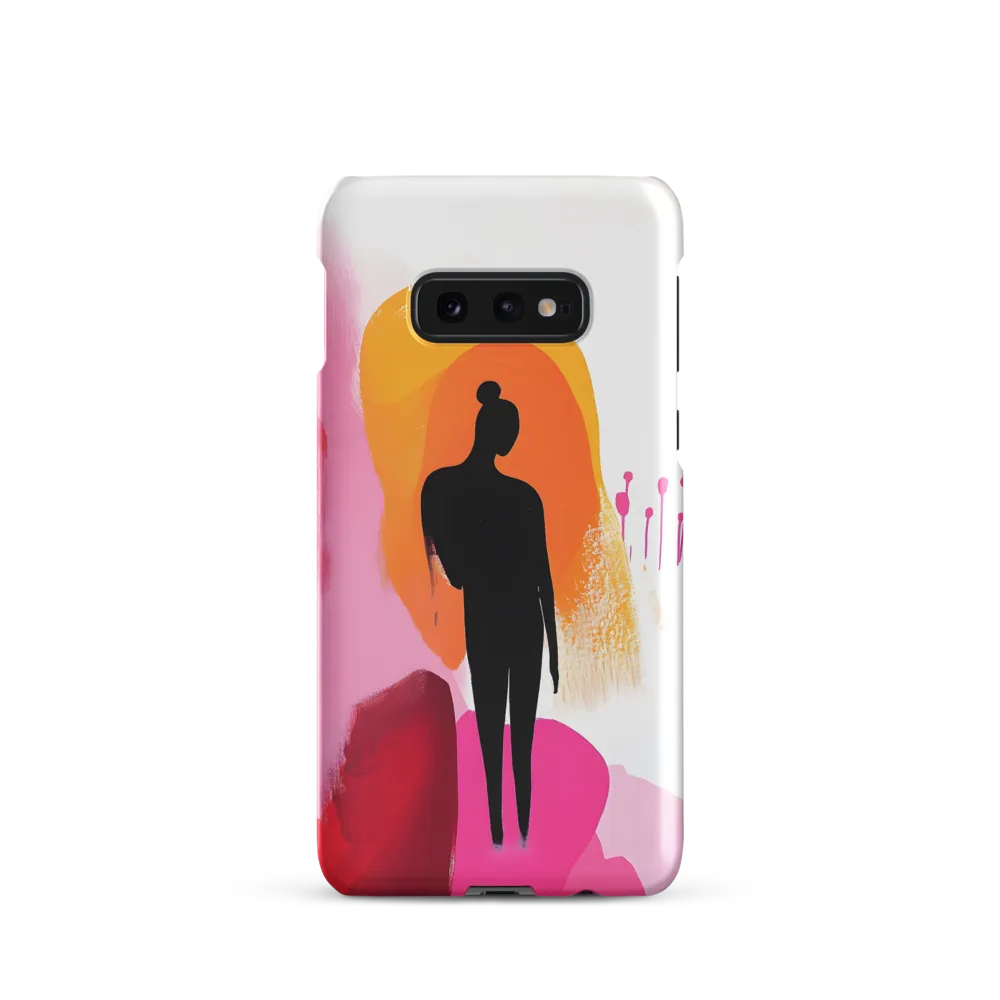Silhouette in Colorful Abstraction