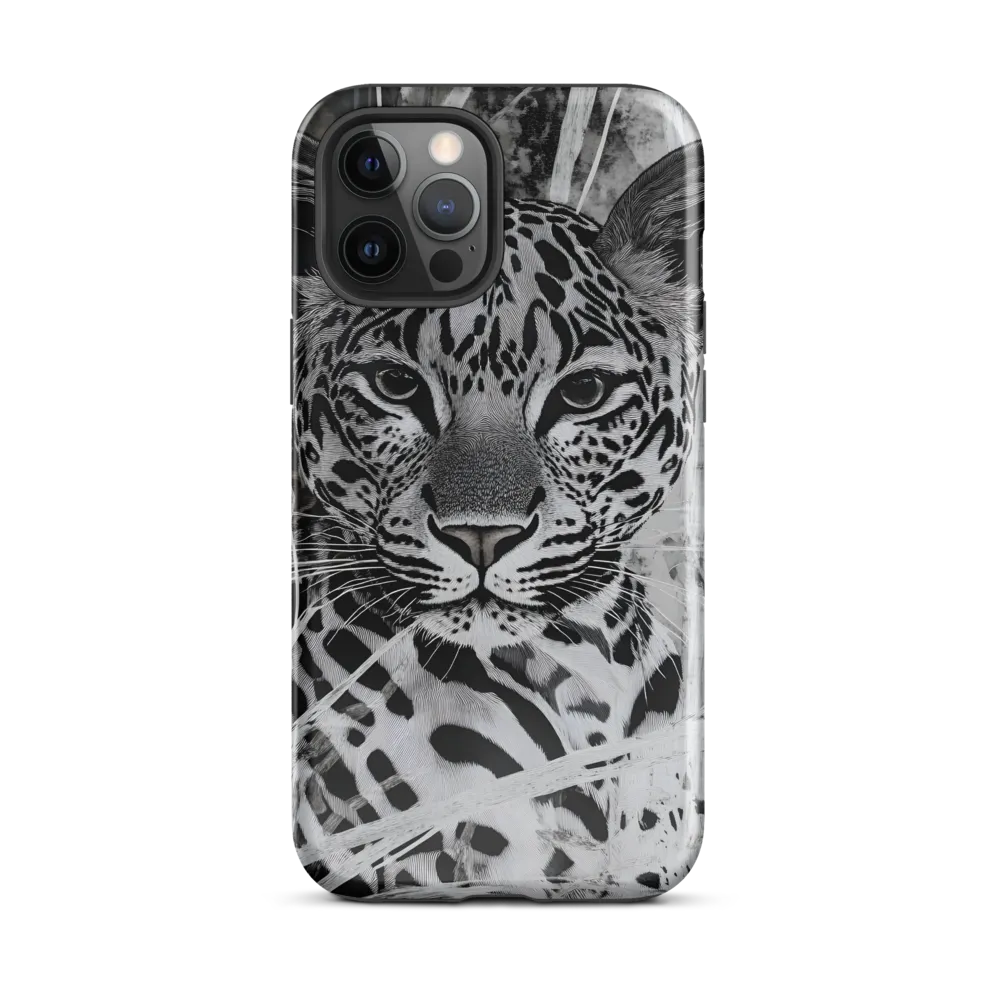Majestic Gaze: The Leopard's Portrait | Phone Case |  12 Pro Max | Tough Case | Glossy