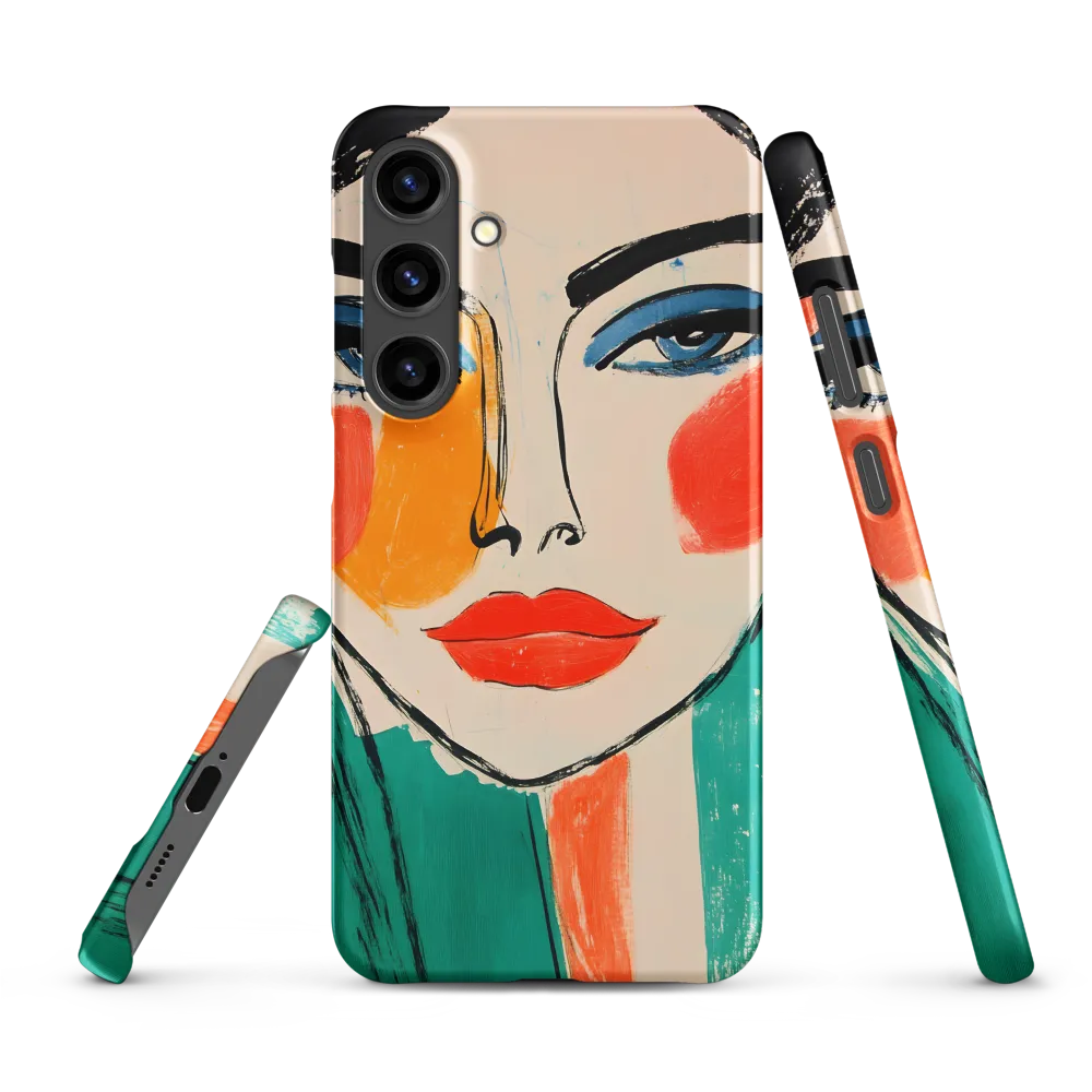 Vivid Portrait of a Modern Muse | Phone Case |  S24 Plus | Snap Case | Matte