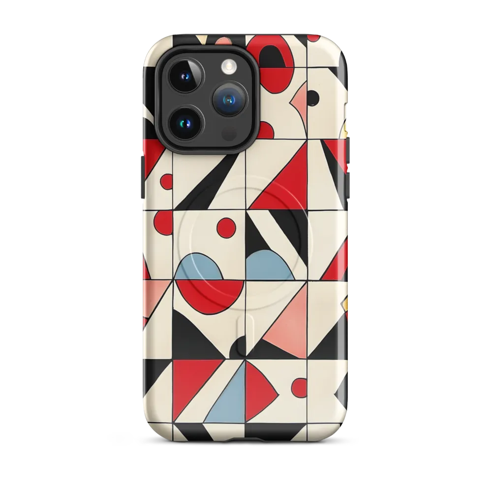 Dynamic Geometric Harmony | Phone Case |  14 Pro Max | MagSafe® Tough Case | Glossy