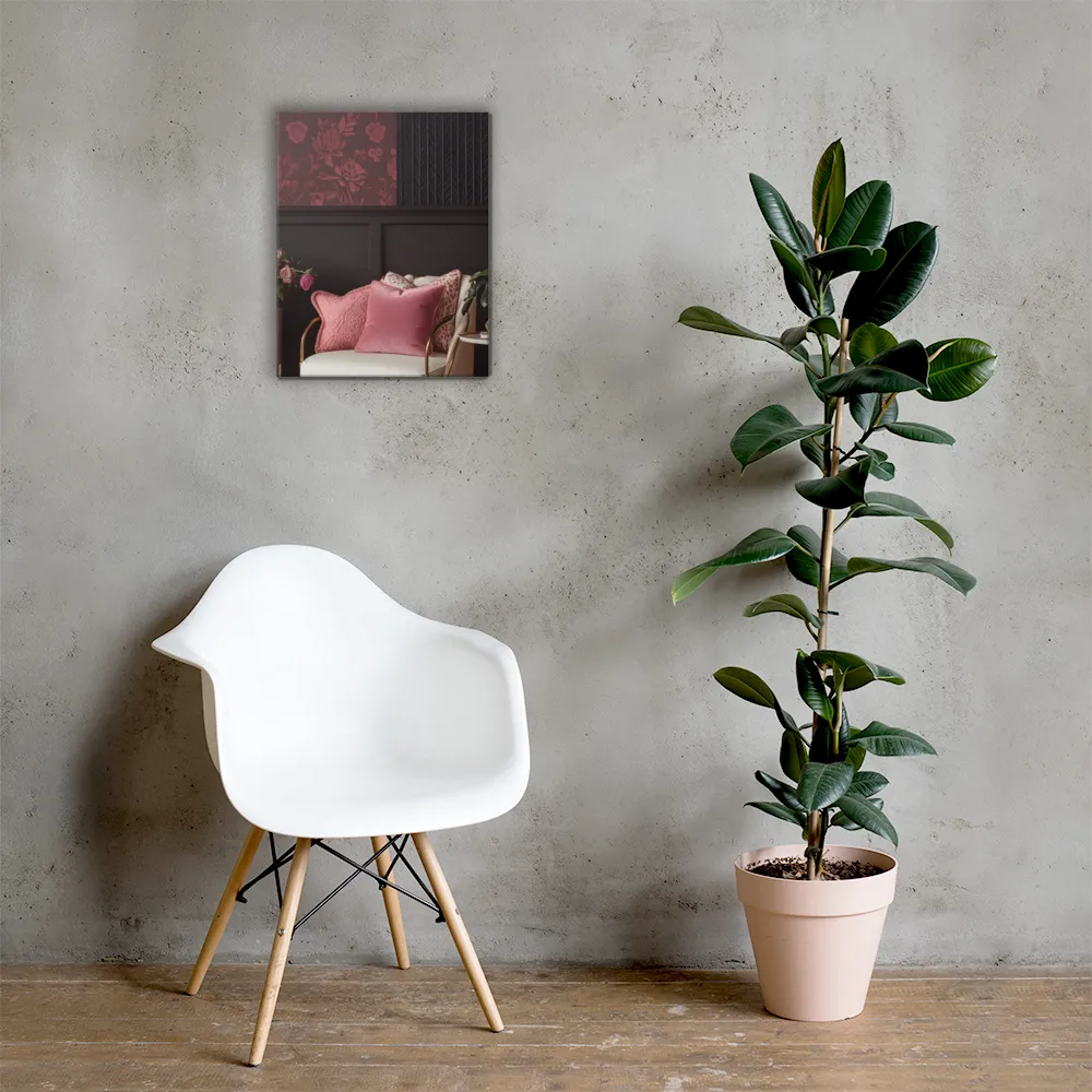 Elegance in Contrast: A Modern Interior Design | Canvas | 16″×20″