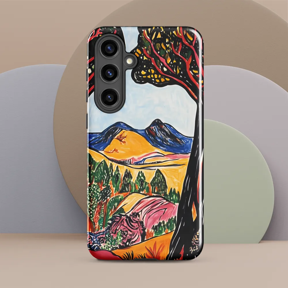 Vibrant Nature's Embrace | Phone Case |  S24 Plus | Tough Case | Glossy