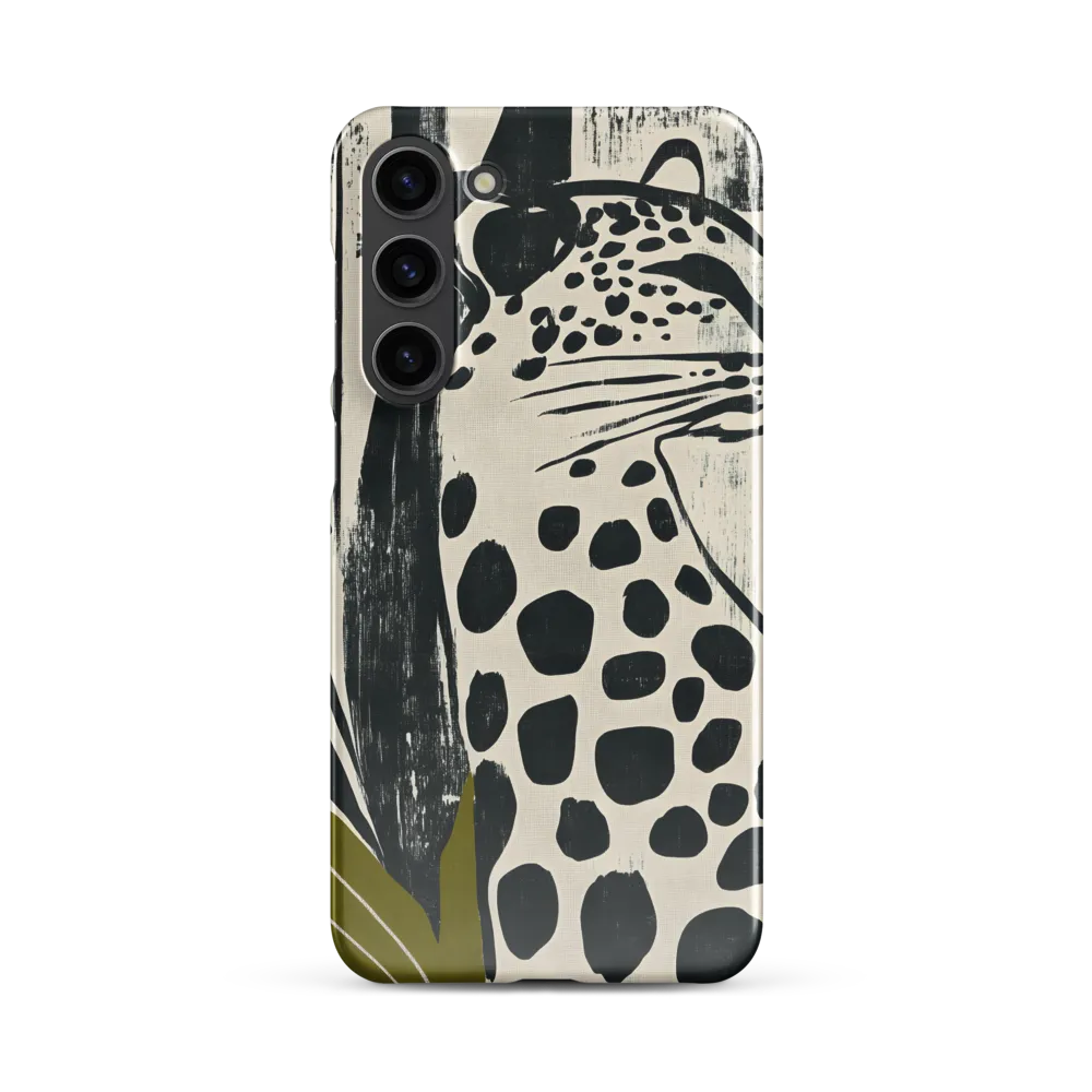 Leopard in Silhouette: A Modern Appeal | Phone Case |  S23 Plus | Snap Case | Glossy
