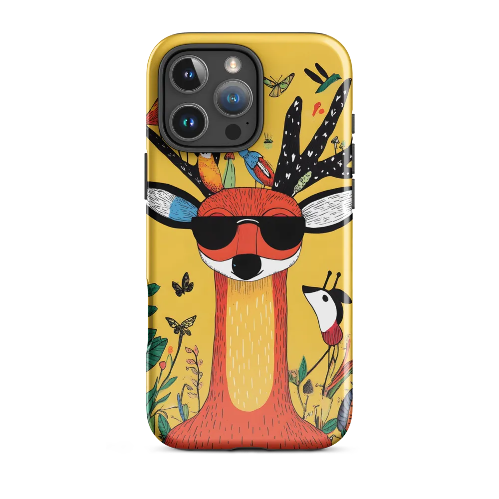 Playful Deer with Sunglasses