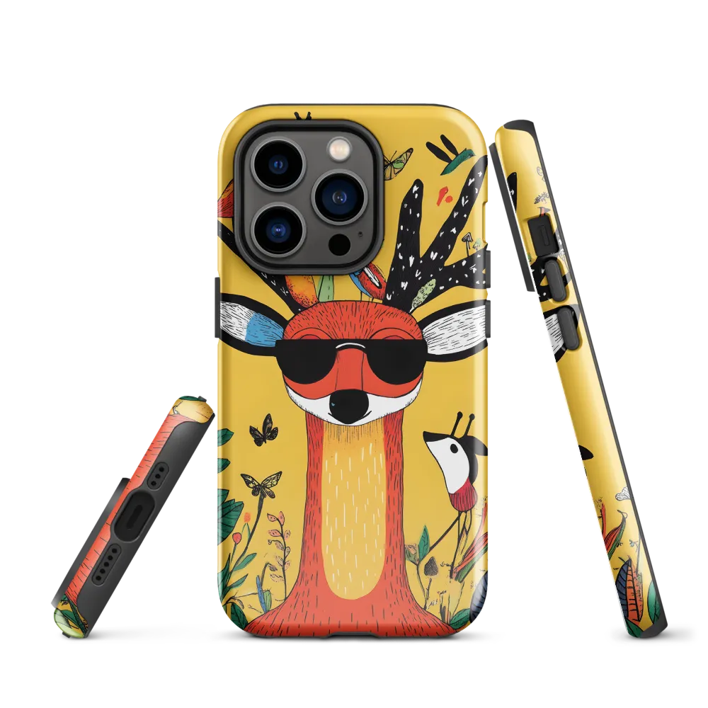 Playful Deer with Sunglasses