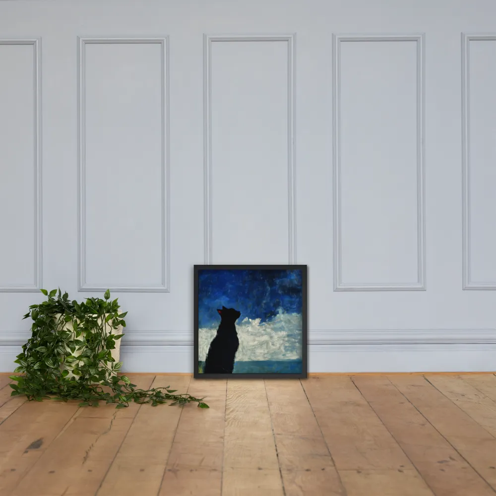 Serenade of the Night | Poster with Black Frame | 18″×18″
