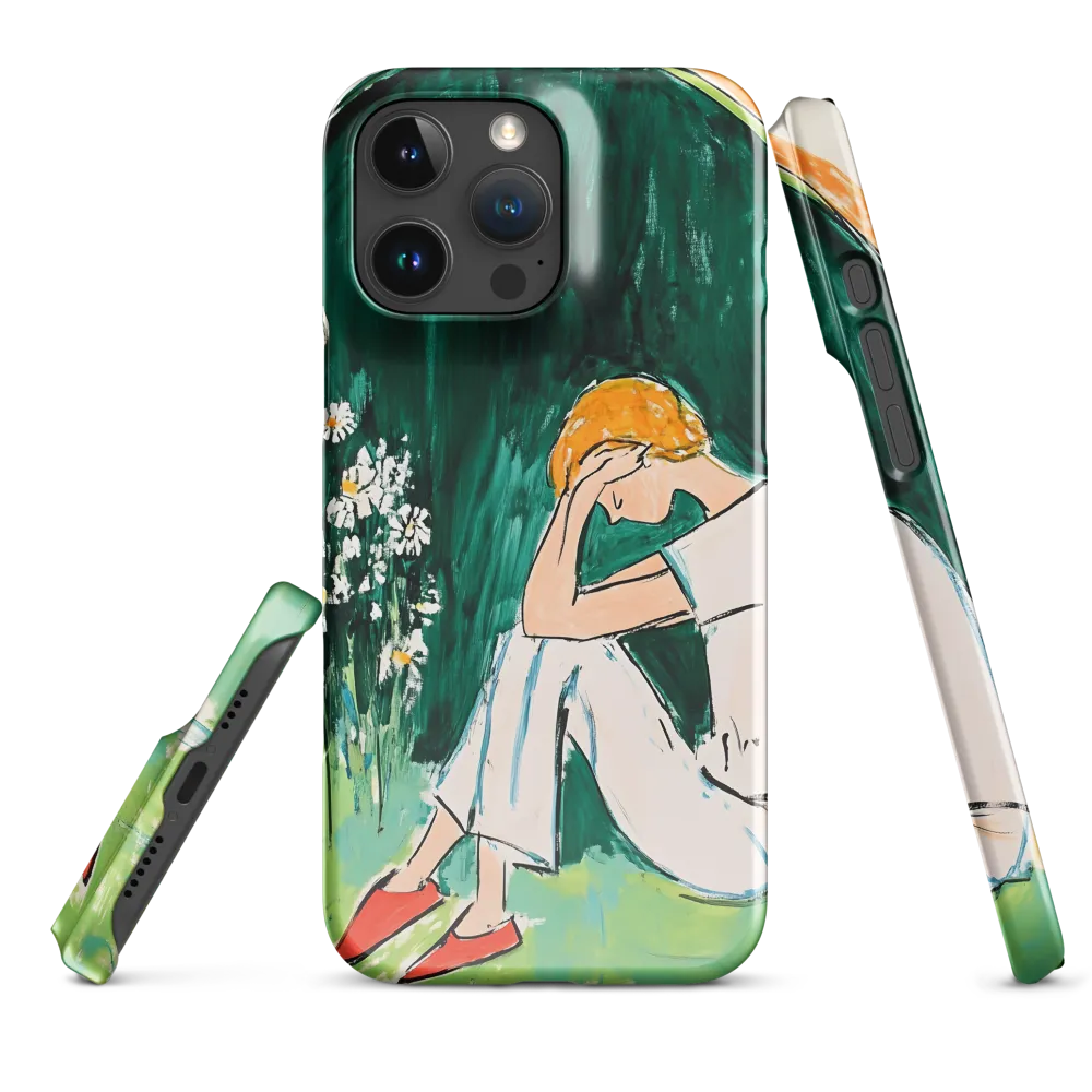 Silent Sorrow | Phone Case |  16 Pro Max | Snap Case | Glossy