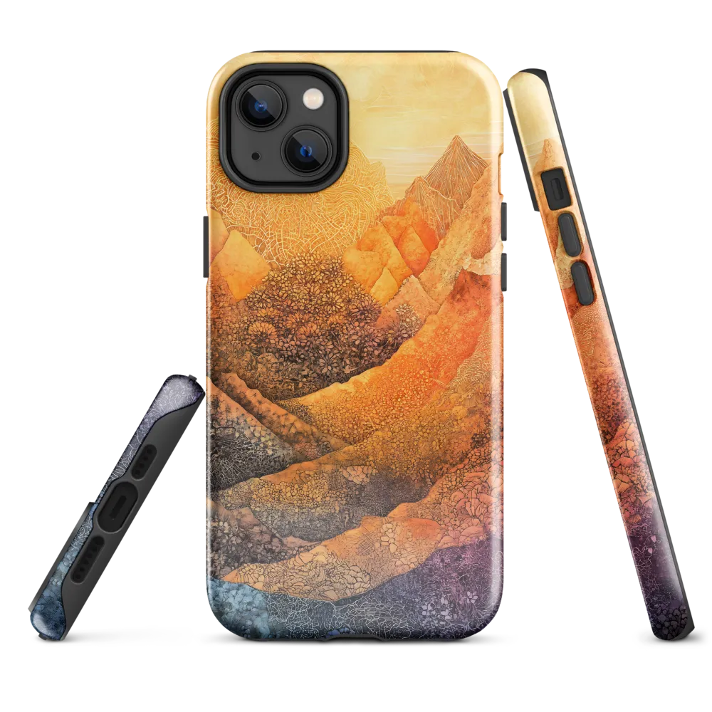 Serene Peaks of Color