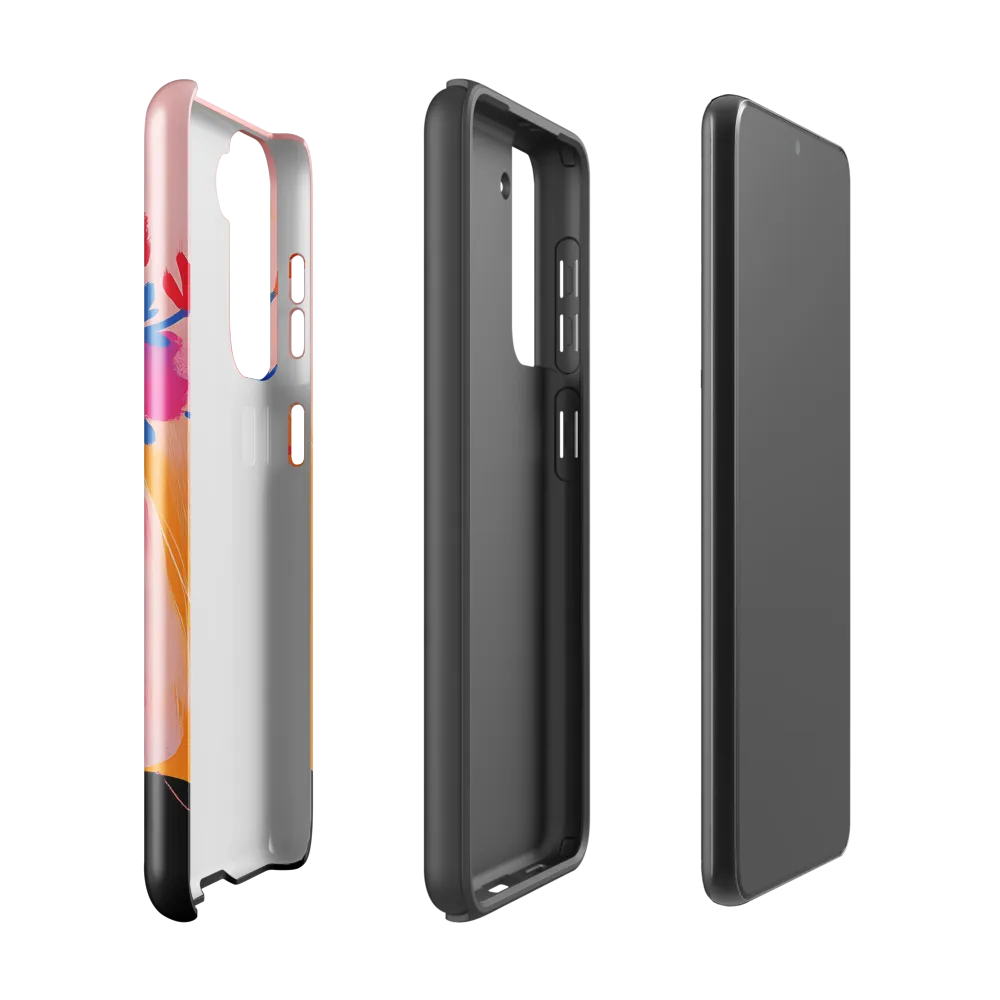 Floral Serenity | Phone Case |  S21 | Tough Case | Glossy