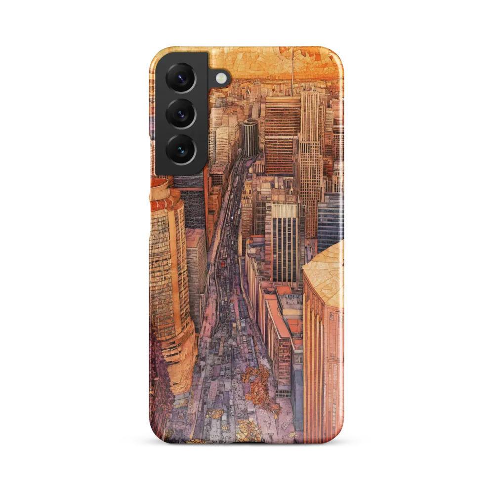 Mosaic Cityscape at Dusk