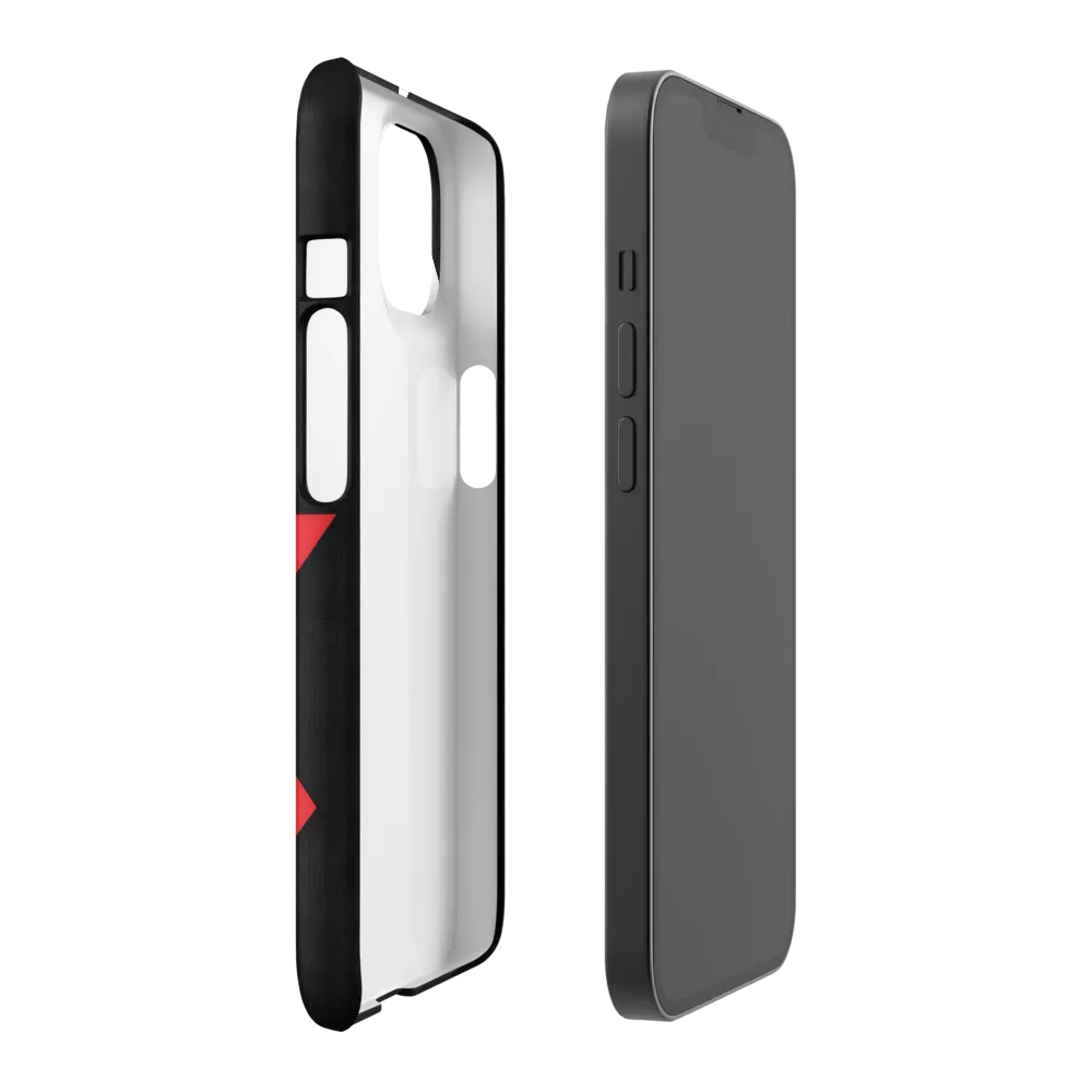 Geometric Symphony in Contrast | Phone Case |  14 | Snap Case | Matte