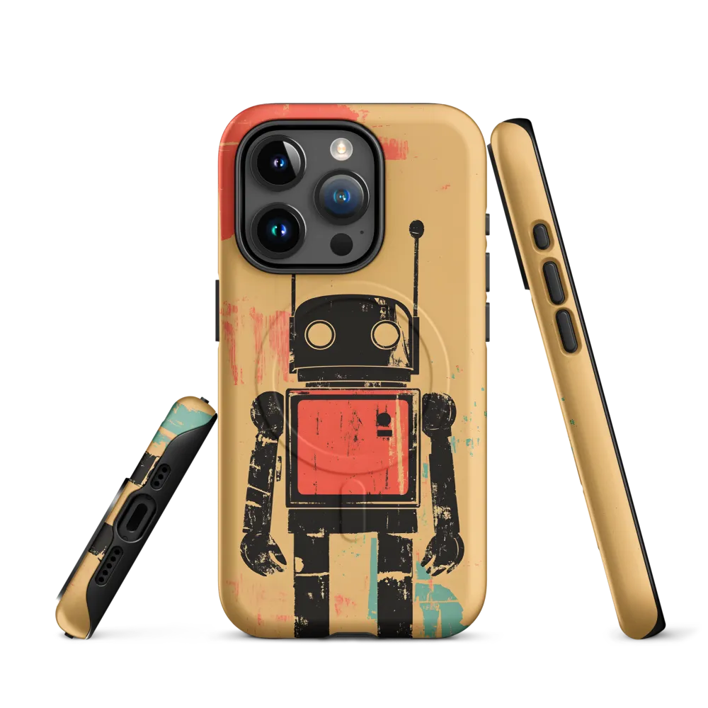 The Retro Robot | Phone Case |  15 Pro | MagSafe® Tough Case | Matte