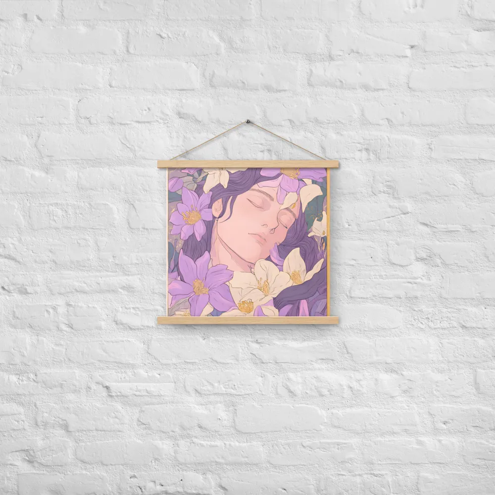 Harmony in Bloom | Poster With Oak Wood Hanger | 18″×18″