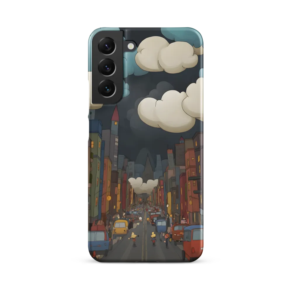 Urban Symphony: A City Awakens at Dusk | Phone Case |  S22 Plus | Snap Case | Matte
