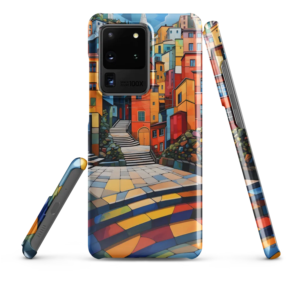 Vibrant Village: A Cubist Journey