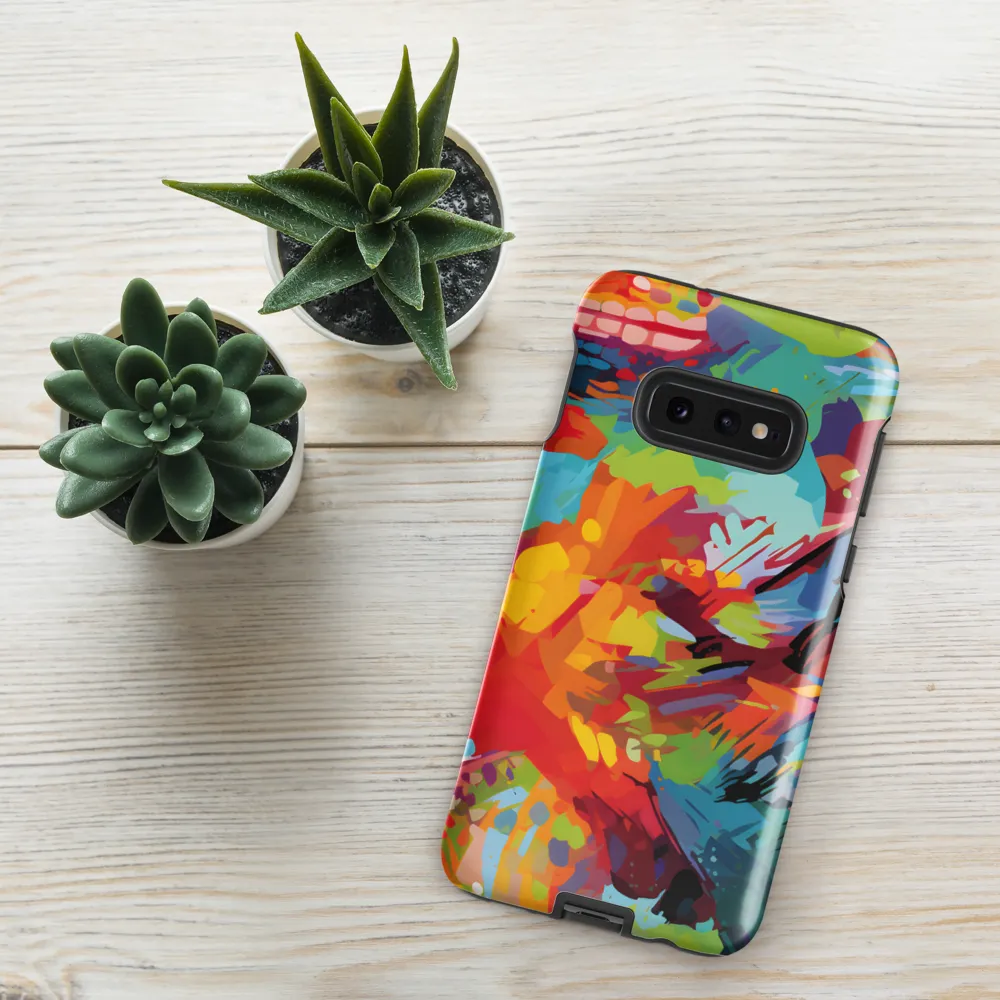 Colorful Lizard: An Abstract Adventure | Phone Case |  S10e | Tough Case | Glossy
