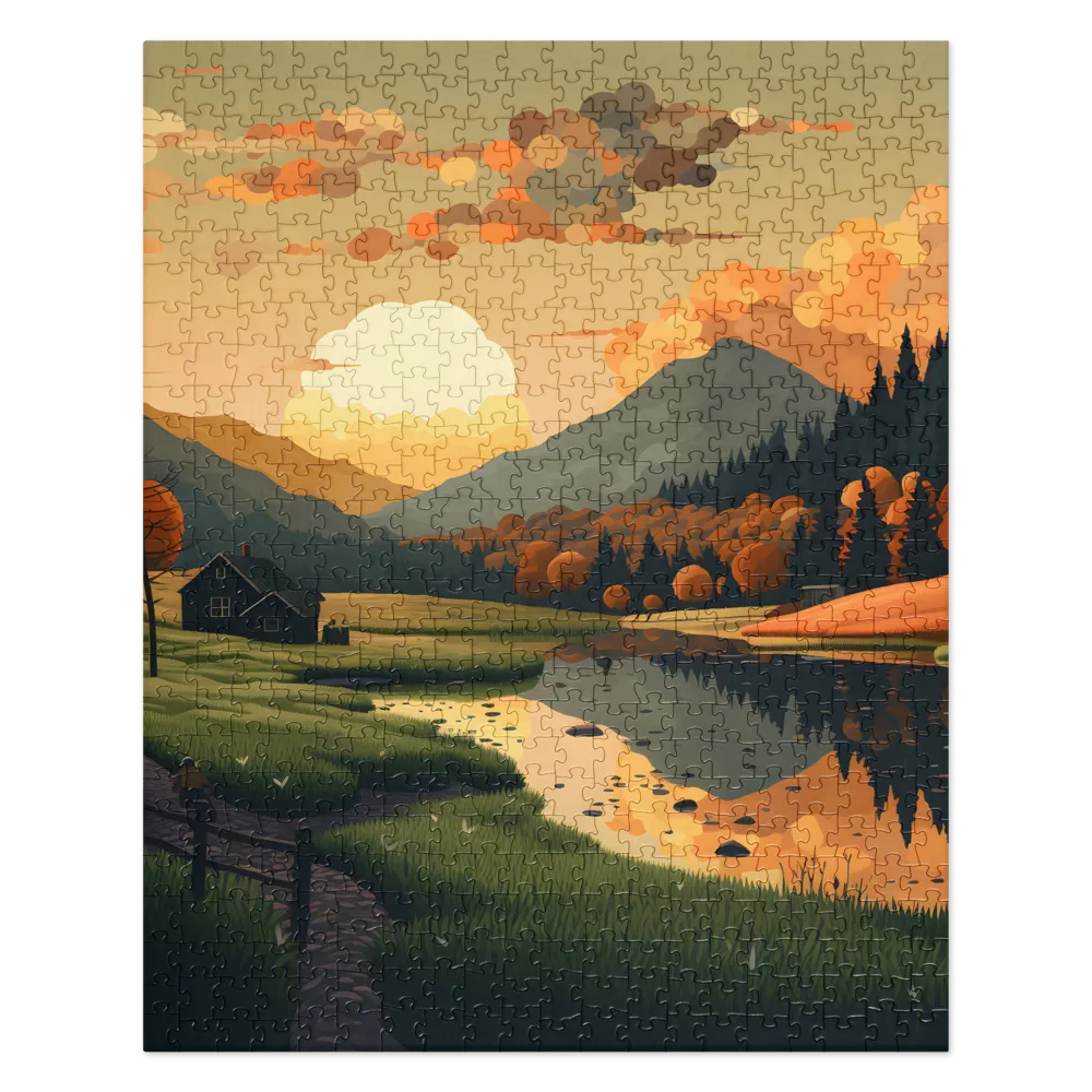 Whispers of Autumn: A Tranquil Evening | Jigsaw Puzzle | 520 pieces