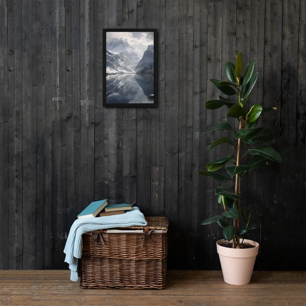 Echoes of Tranquility | Canvas with Black Frame | 12″×18″