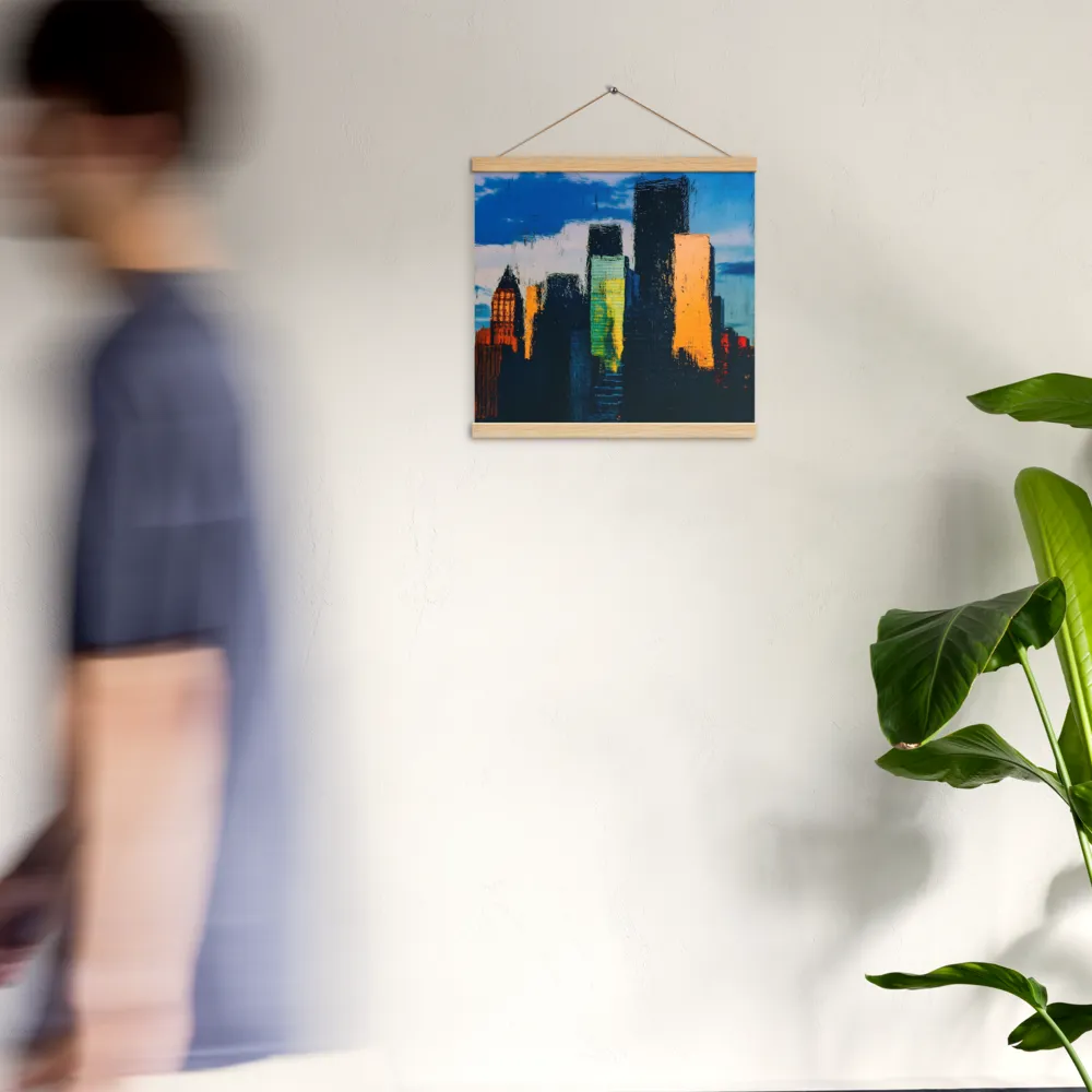 Reflections of Tranquility | Poster With Oak Wood Hanger | 16″×16″