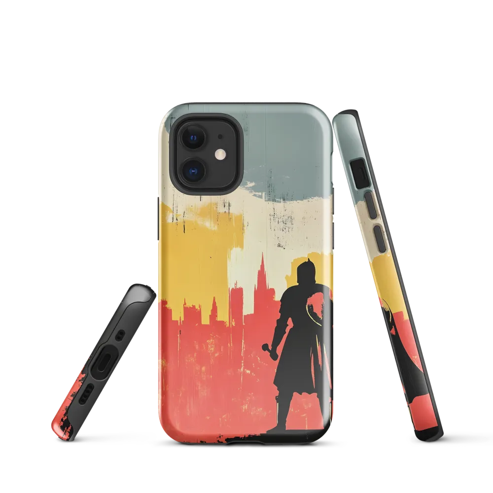 Hero in the Urban Dawn | Phone Case |  12 mini | Tough Case | Glossy