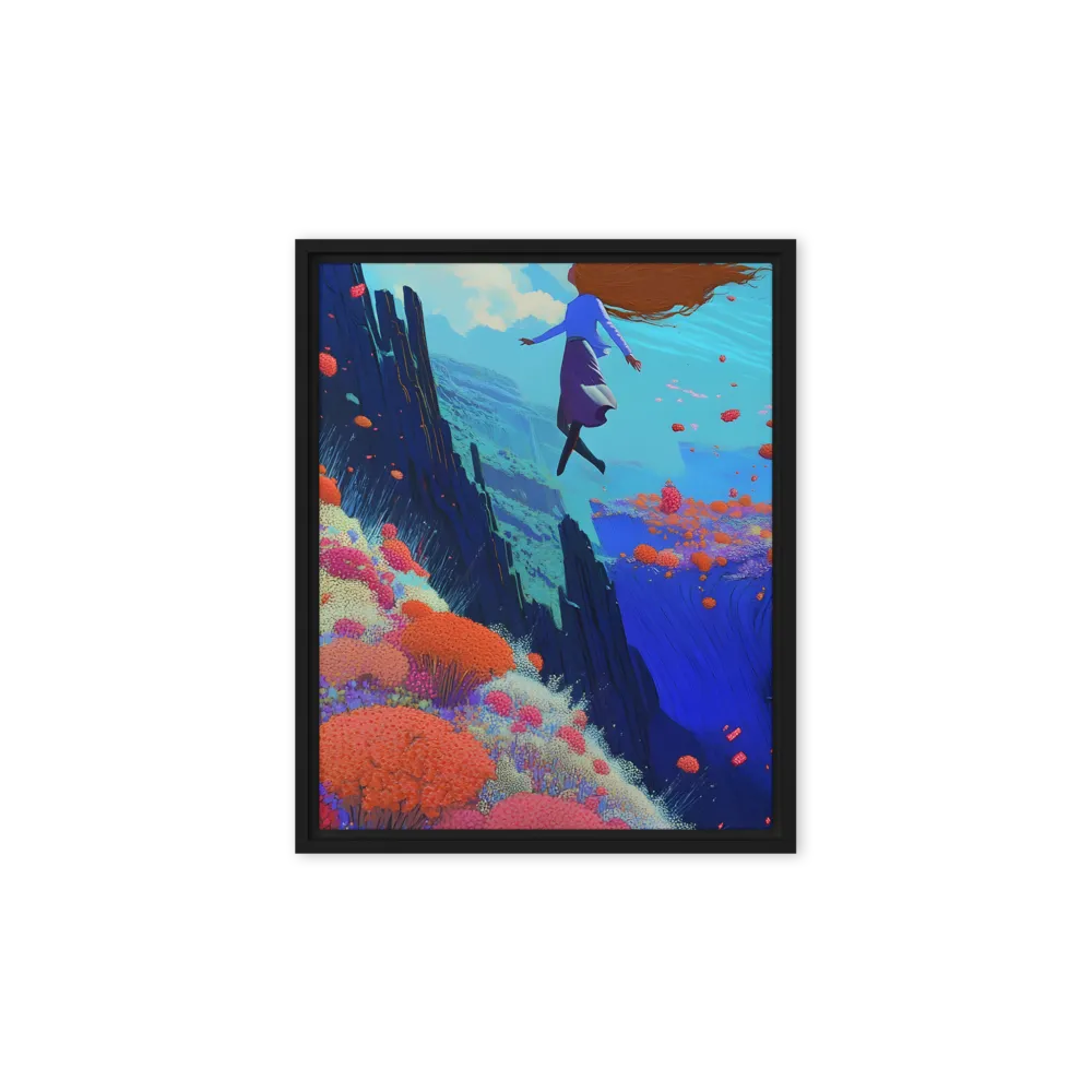 Whispers of Freedom | Canvas with Black Frame | 8″×10″