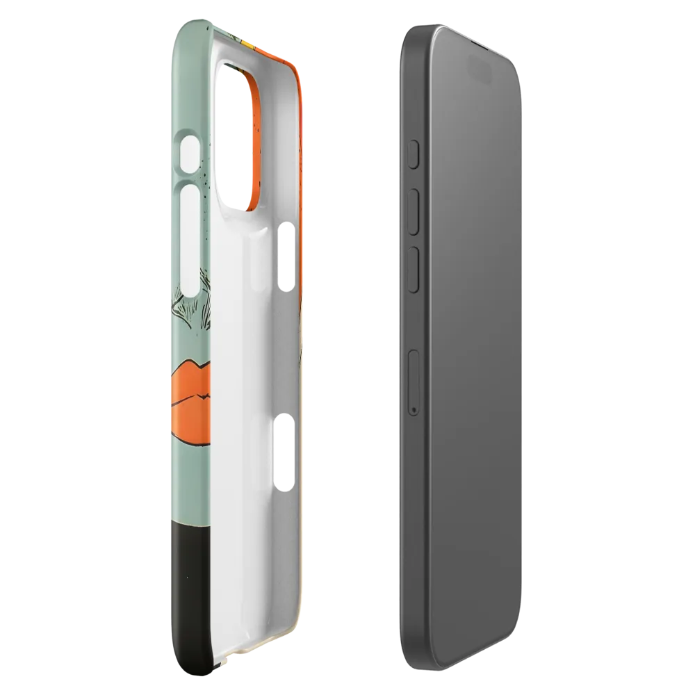 Vivid Expressions: A Portrait in Blue | Phone Case |  16 Pro Max | Snap Case | Glossy