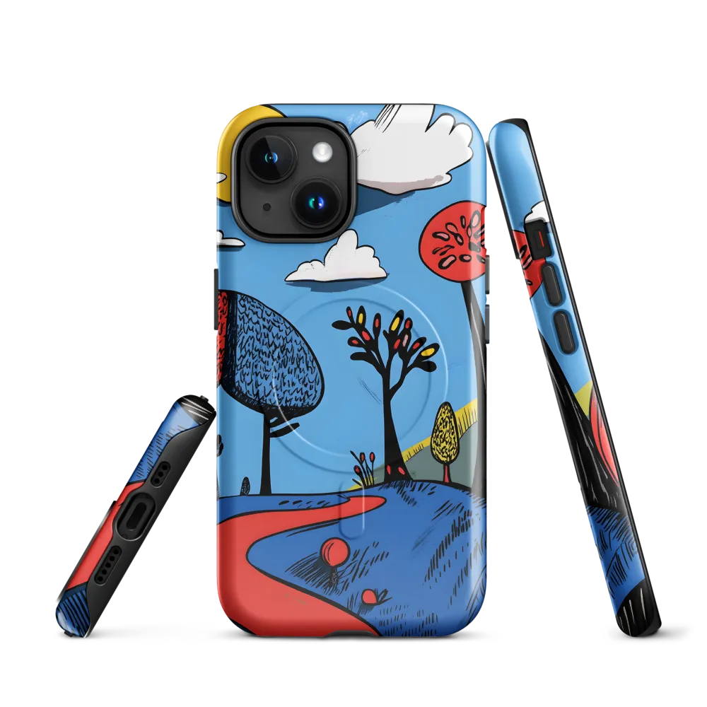 A Playful Journey Through Whimsical Woods | Phone Case |  15 | MagSafe® Tough Case | Glossy