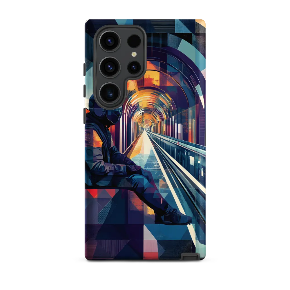 Reflections in a Futuristic Tunnel | Phone Case |  S23 Ultra | Tough Case | Matte