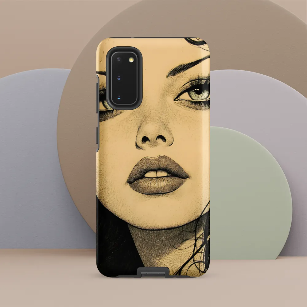 Enigmatic Gaze | Phone Case |  S20 | Tough Case | Matte