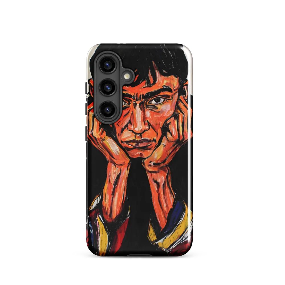 Contemplative Intensity: An Expressionist Portrait