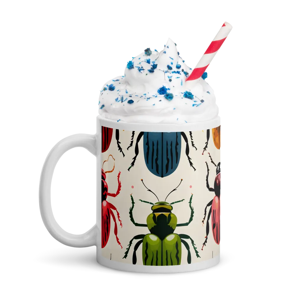 Beetle Mosaic: A Colorful Exploration of Insects | Mugs | Multiple Sizes & Colors