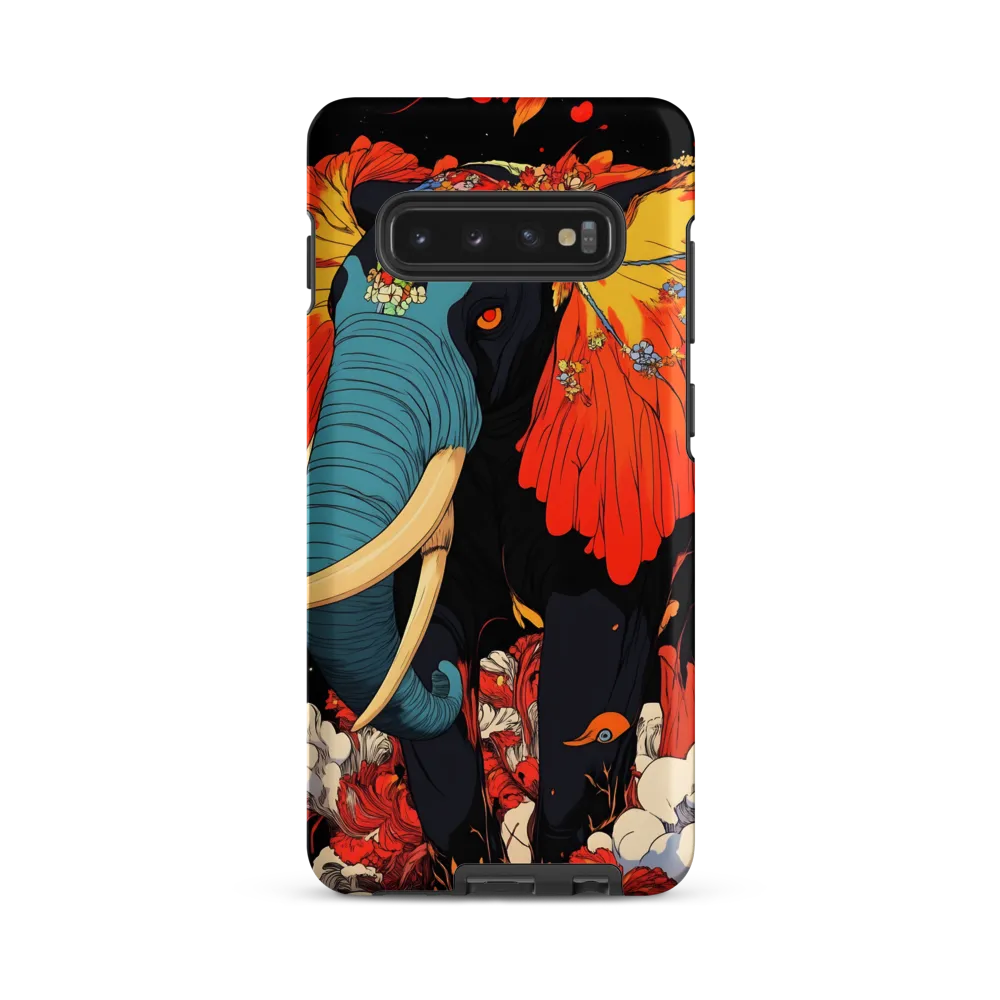 Majesty of the Floral Elephant | Phone Case |  S10 Plus | Tough Case | Matte
