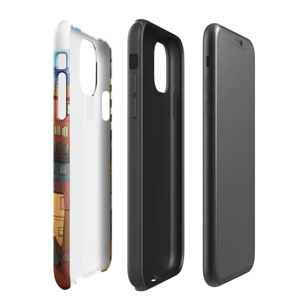 Urban Symphony: A Colorful Cityscape | Phone Case |  11 | Tough Case | Glossy