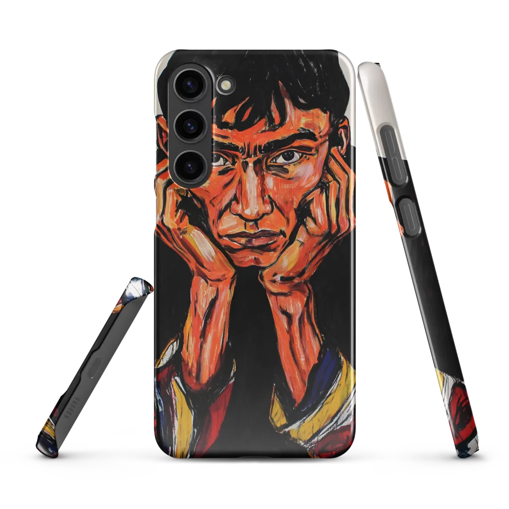 Contemplative Intensity: An Expressionist Portrait